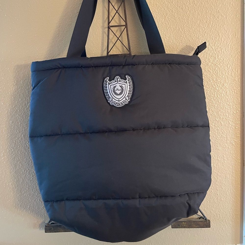 PINK Victorias Secret Black Puffer Women’s Tote Bag